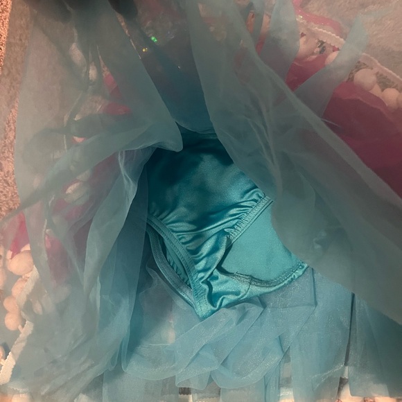 Colorful Sequin Kids Dance Costume with Hat - Picture 2 of 2